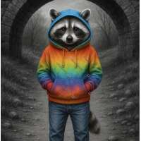 Waschbär Im Hoodie-CP