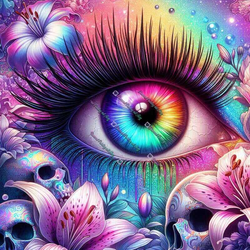 Regenbogen Auge-CP