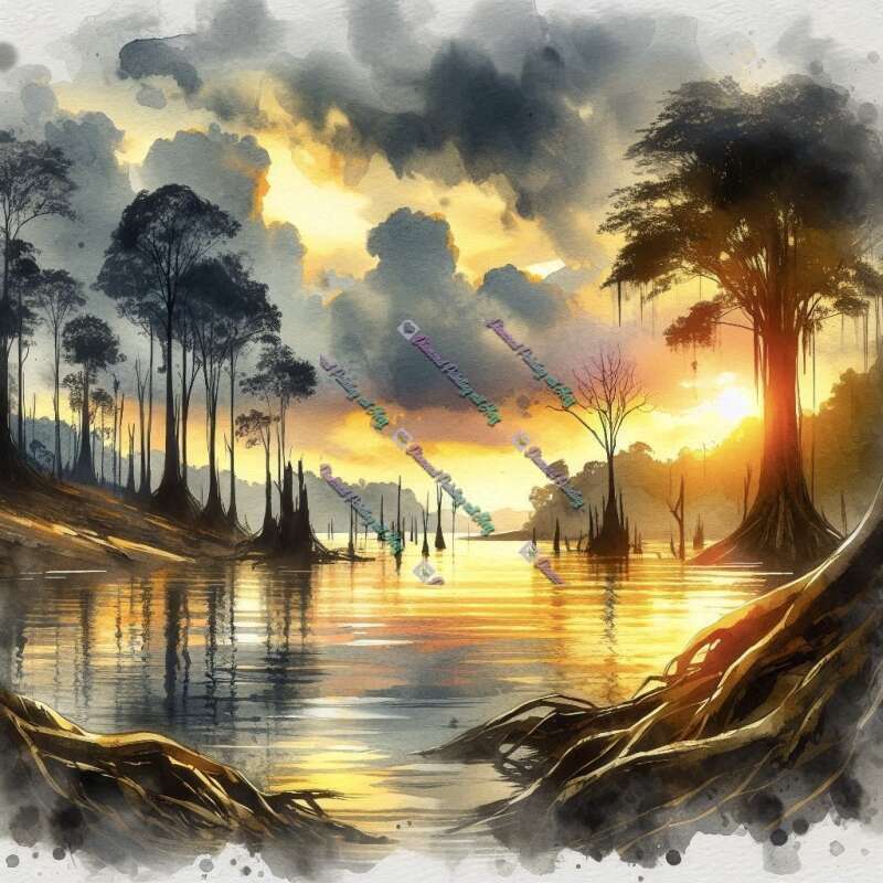 Aquarelliger Sumpf-CP