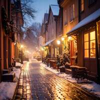 Weihnachtliche Gasse-CP