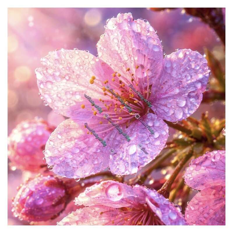 Detaillierte Kirschblüten-CP