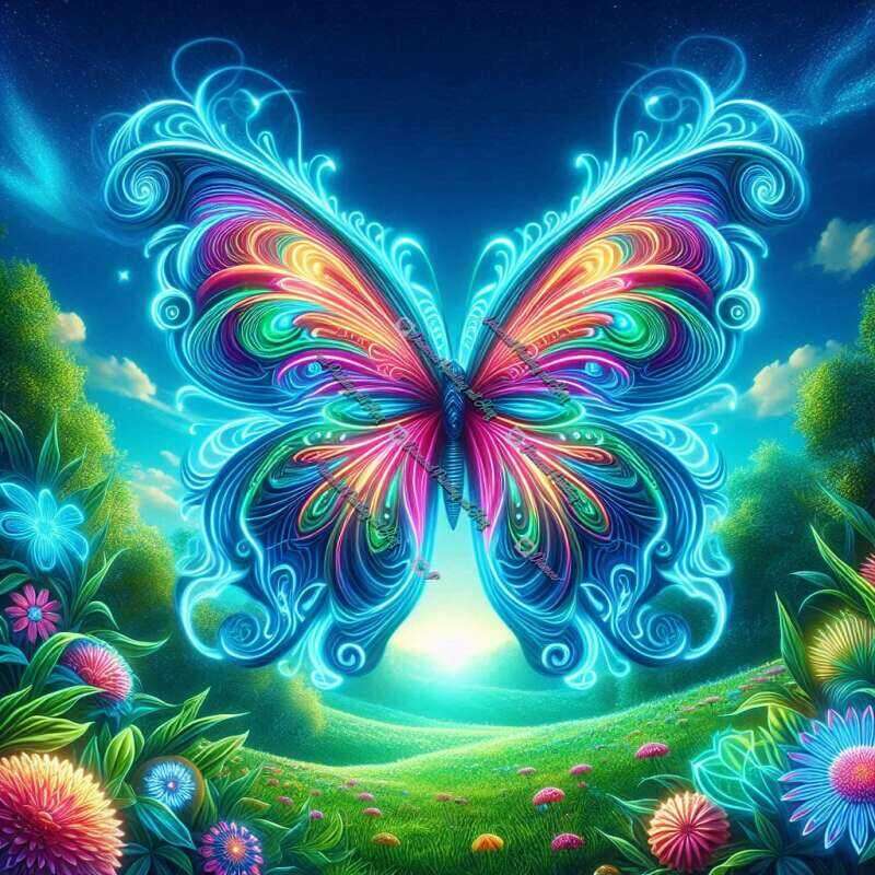 Neon Schmetterling-CP