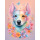 Pastell Flower Dog