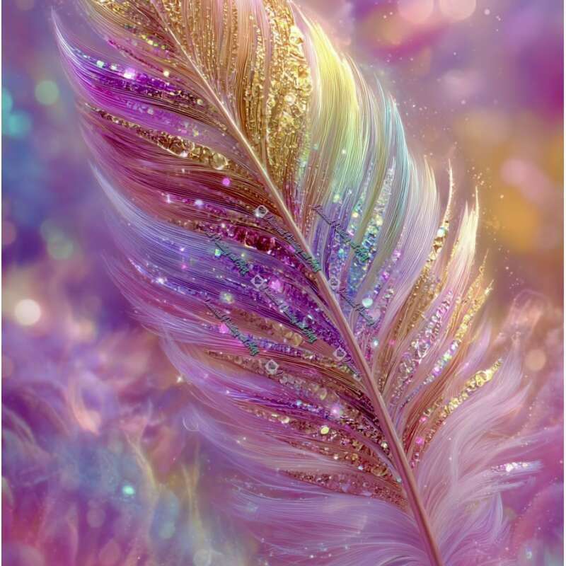 Glitzernde Feder-CP