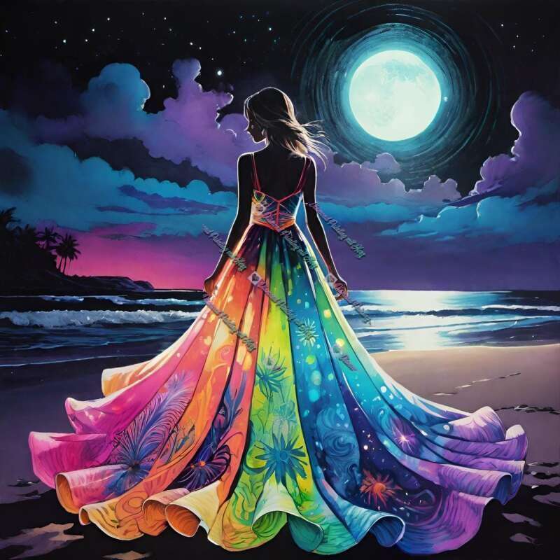 Im Sommerkleid Am Strand-CP