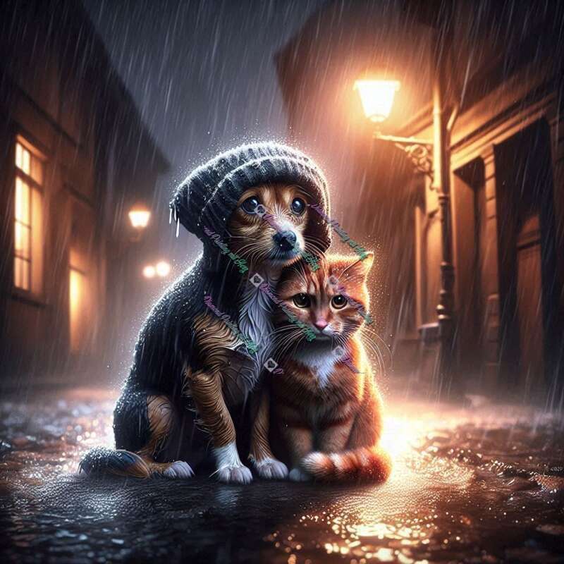 Zu Zweit Allein Im Regen-CP