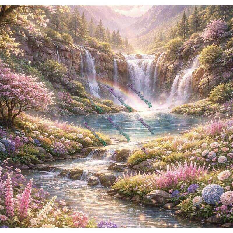 Wasserfälle Im Frühling-CP