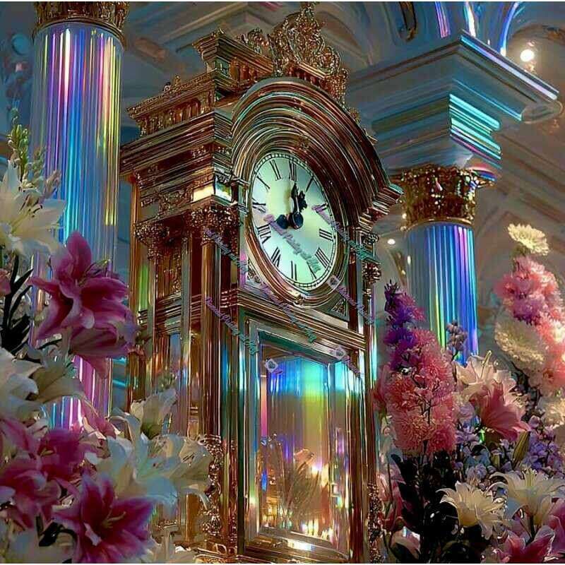 Holographische Standuhr-CP