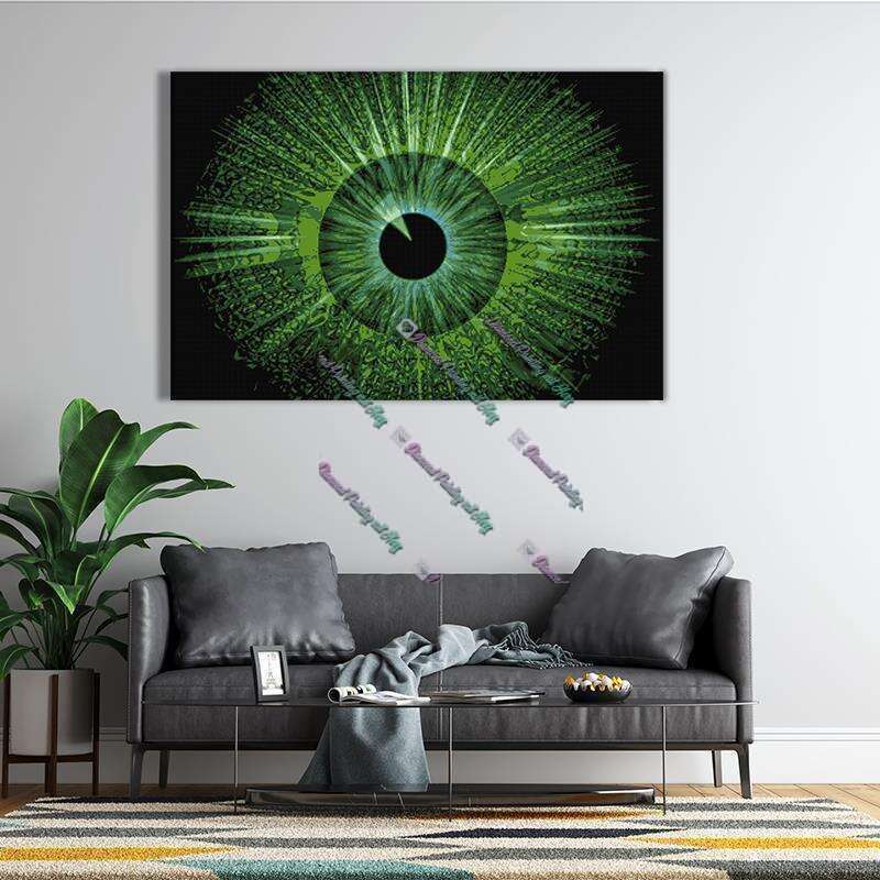 Auge in Grün