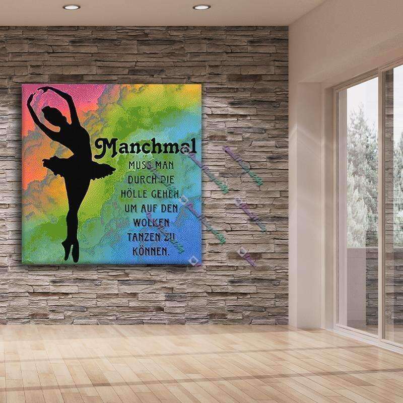 Ballerina auf den Wolken