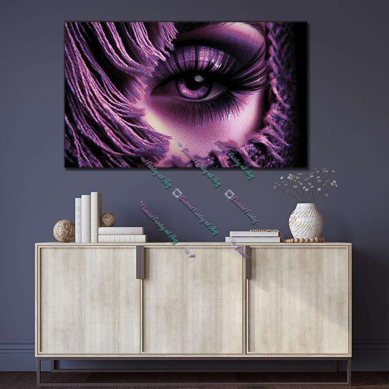 Behind purple Eye