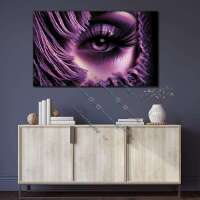 Behind purple Eye