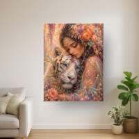 Yuli und der Tiger (Normal) NUR LEINWAND