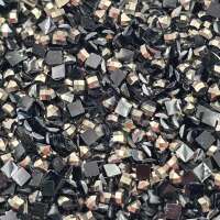 Metallic Steine Schwarz