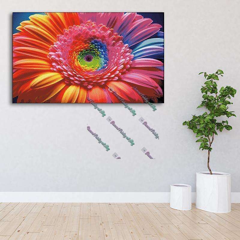Bunte Gerbera in Makro (FD)