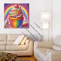 Candy Rainbow Cupcake