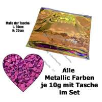 Komplett Set Metallic Steine