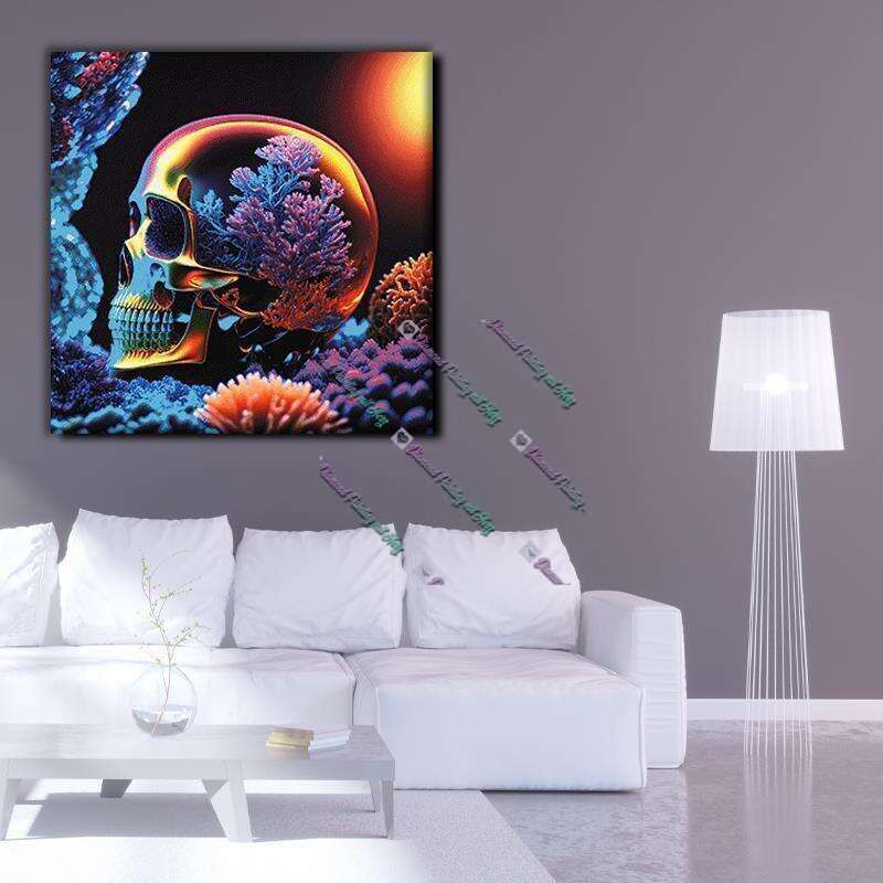 Coral Skull