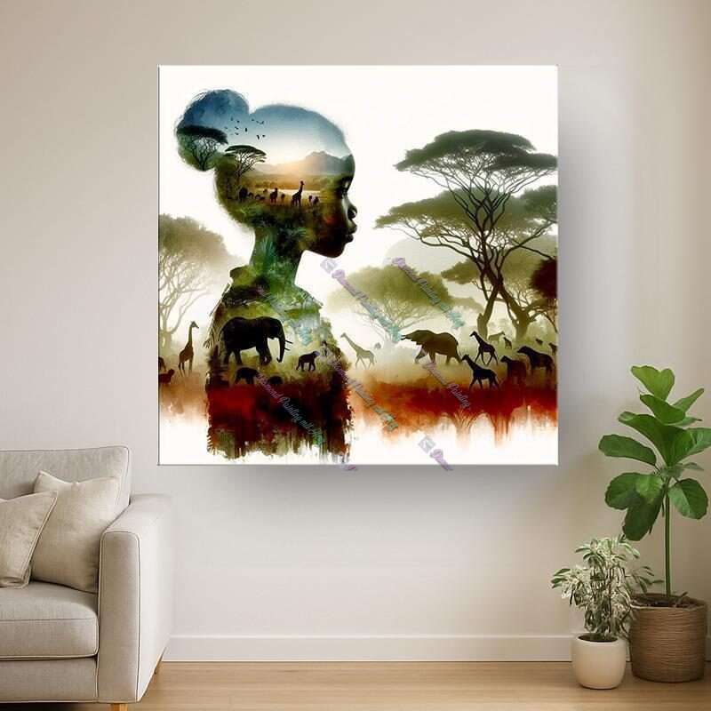 Afrika im Herzen weiblich