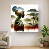 Afrika im Herzen weiblich
