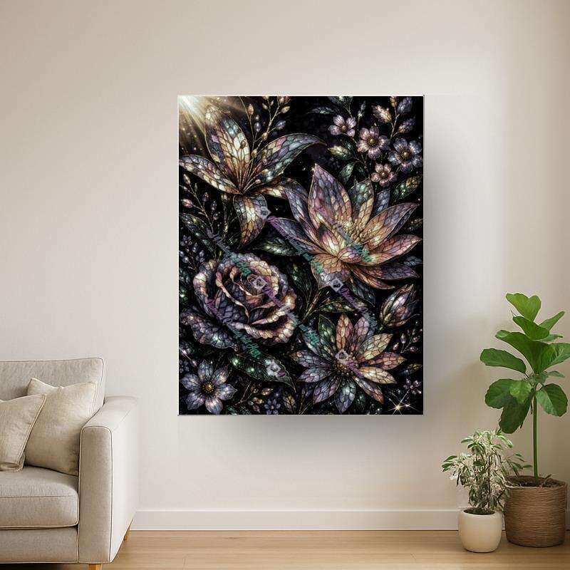Blumenmosaik Pastell (Normal)