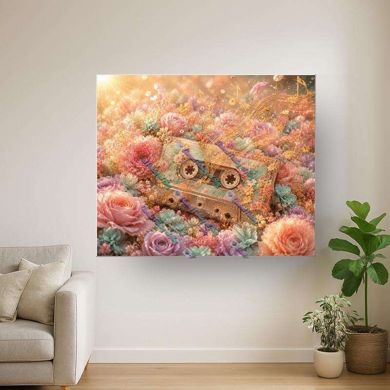 Blumenmusik (Normal) NUR LEINWAND