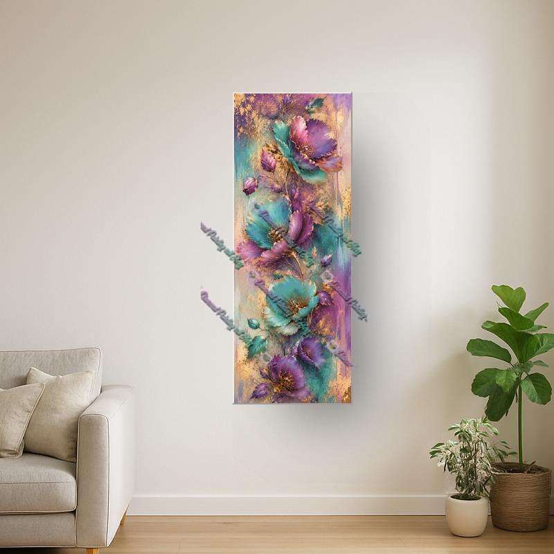 Blumenornament (Normal) NUR LEINWAND