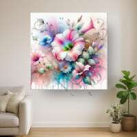 Blumenranken in Aquarell
