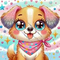 Glitzernder Hund-CP