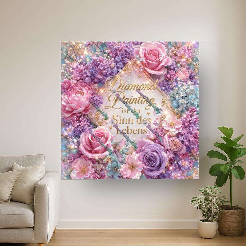 Diamond Painting ist der Sinn des Lebens (Normal) NUR LEINWAND