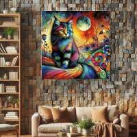 Katze als Kunst