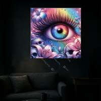 Regenbogen Auge