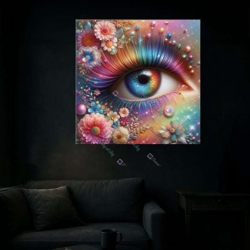 Regenbogenauge Blumen