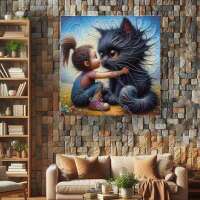 das Mädchen und die Katze