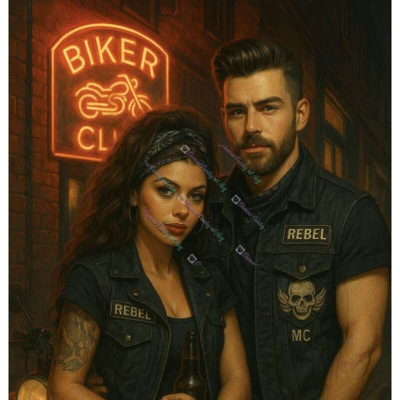 Tami Und Hannes Aus Dem Motorradclub-CP