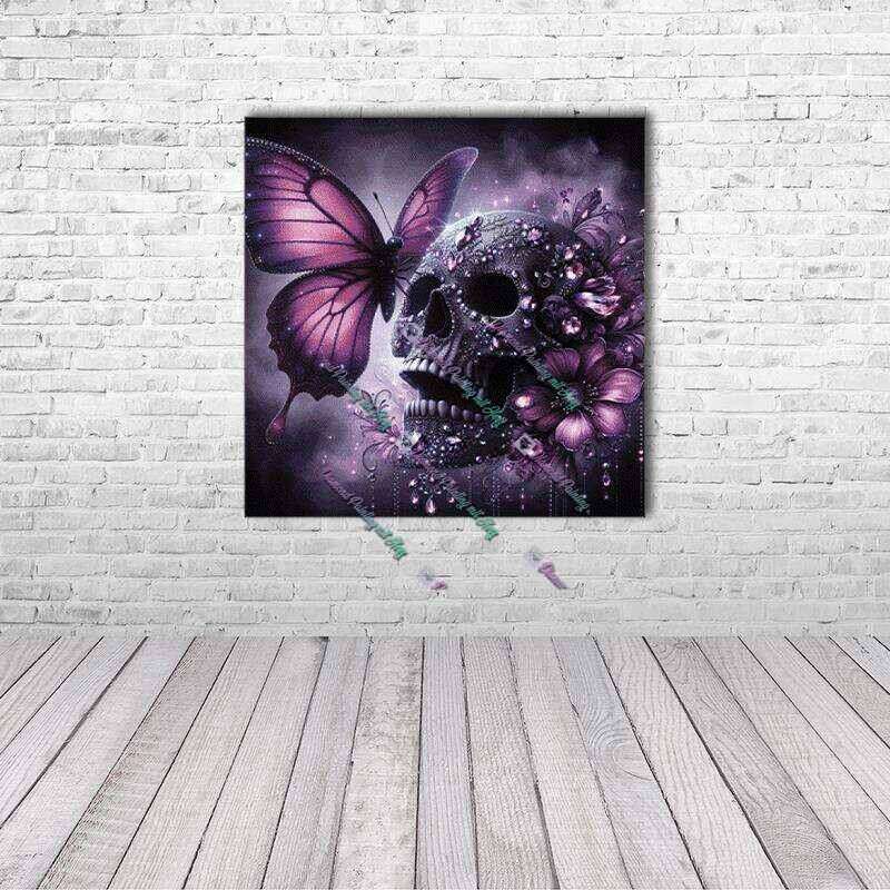 Dark Skull and the Pink Butterfly