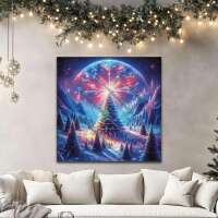 Die Weihnachtstanne im Wald