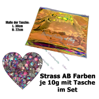 Stein Set Strass AB Eckig