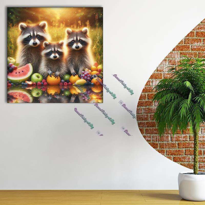 Familie Waschbär