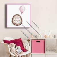 Igel mit Luftballon