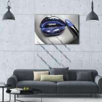 Juicy glitter lips - blue
