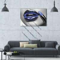 Juicy glitter lips - blue