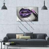 Juicy glitter lips - purple