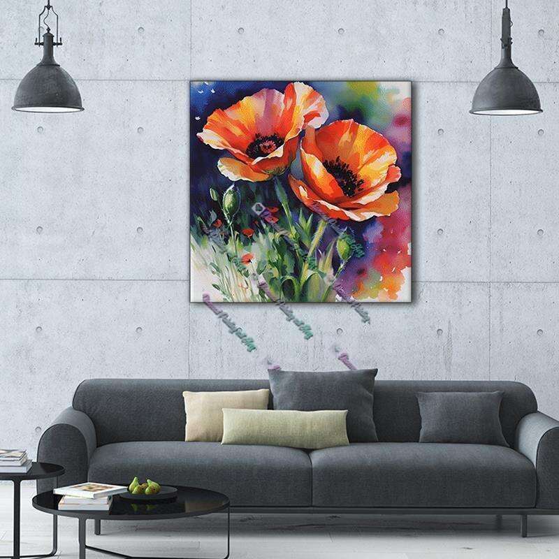 Klatschmohn in Aquarell
