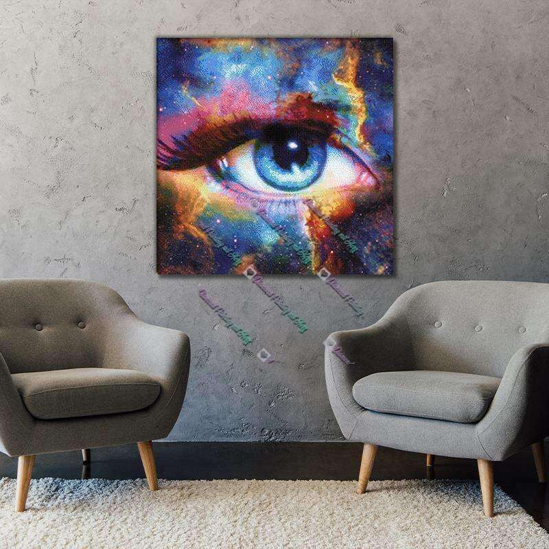 Kosmisches Auge in Bunt