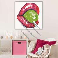 Lippen Lolli in Rot (AB möglich)