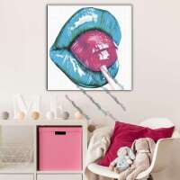 Lippen Lolli in Türkis (AB möglich)