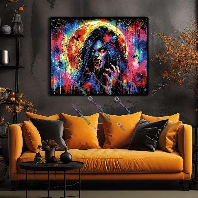 Neon Splash Werwolfwoman