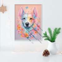 Pastell Flower Dog