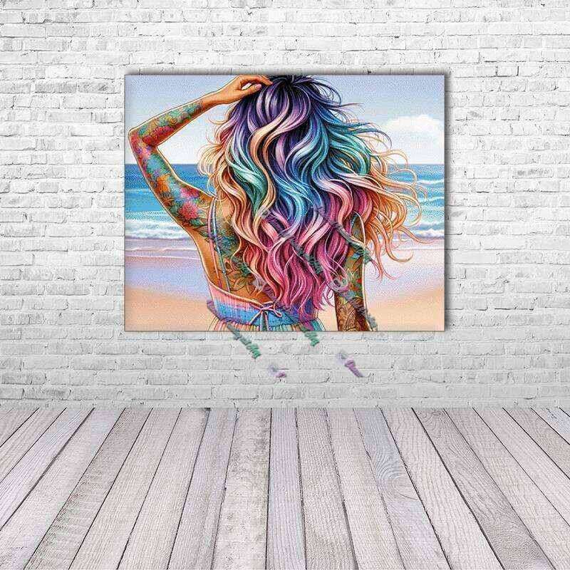 Pastell Hair on the Beach